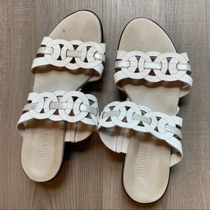 White Munro Sandals